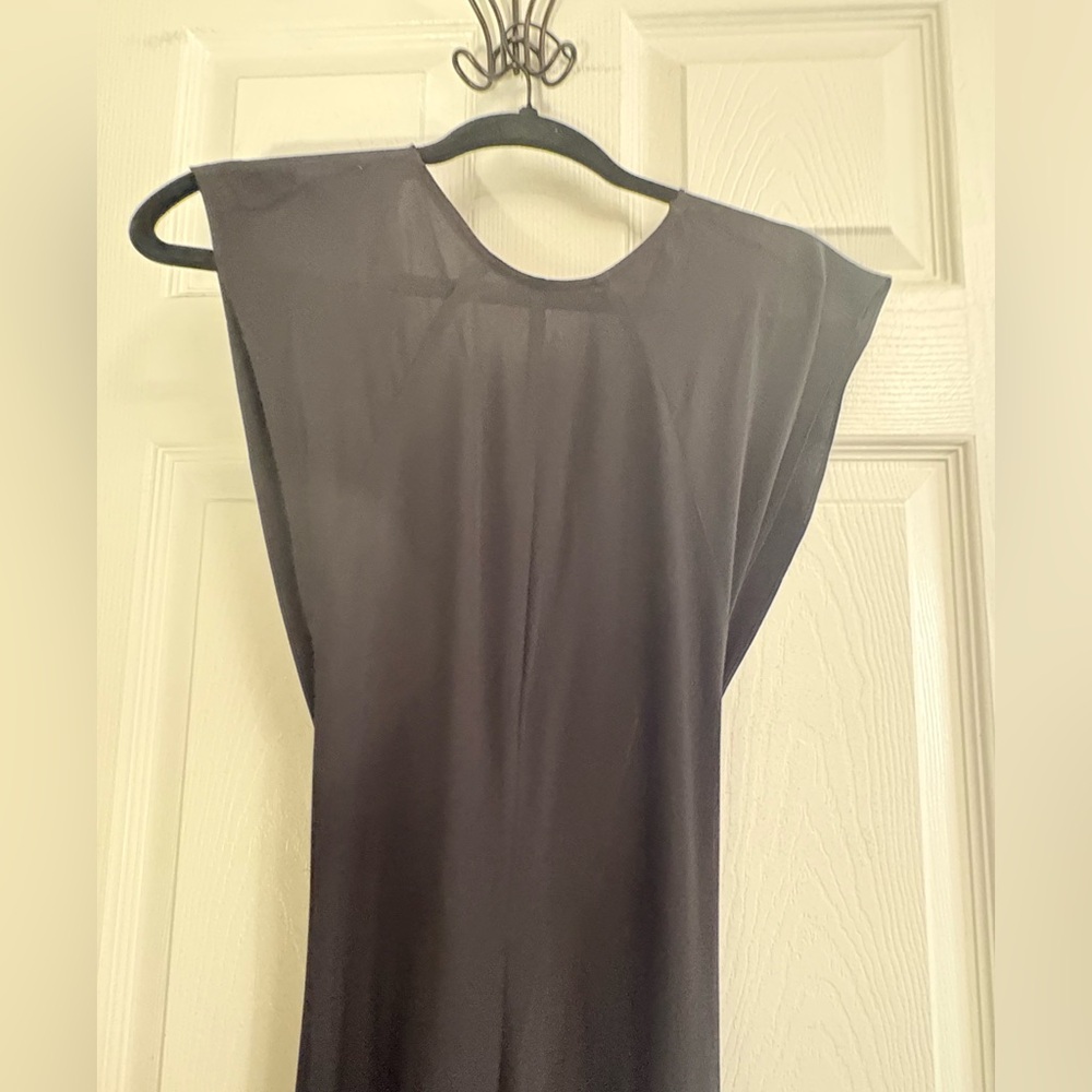 Faithfull The Brand Paloma Maxi Dress Black Silk Open Back NWT XS US 2 - Picture 5 of 10